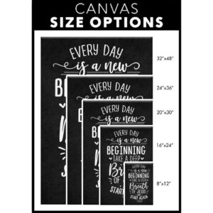 Every Day Is A New Beginning Take A Deep Breath Of Jesus Wall Art Canvas 1