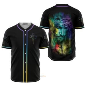 Faith Christian Jesus Black - Baseball Jersey - Gift Men Women