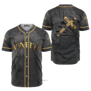 Faith & Cross Jesus - Baseball Jersey - Gift Men Women