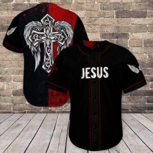 Faith Cross Wing Of Jesus 3D Baseball Jersey - Gift Men Women