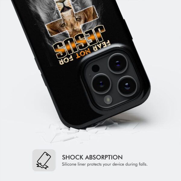Fear not for Jesus the Lion of Judah has triumphed Revelation 5:5 phone case