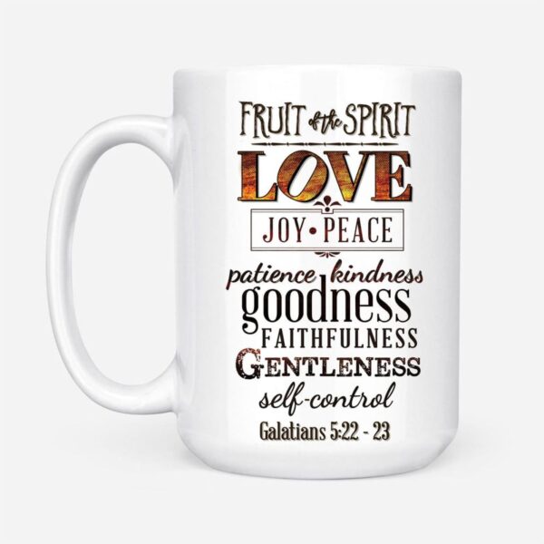 Fruit of the spirit, Bible verse, Christian coffee mug