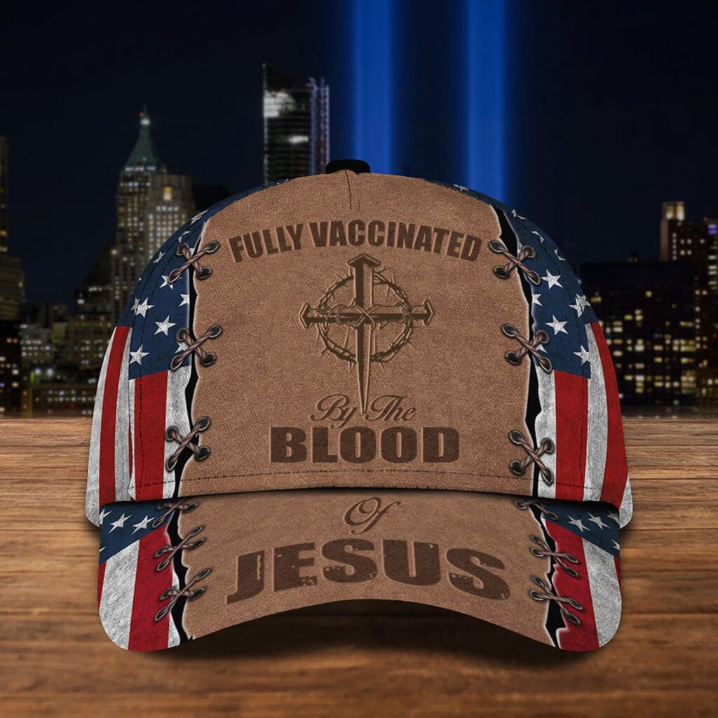 Fully Vaccinated By The Blood Of Jesus American Flag Hat Funny Christian Hats Mens Fully Vaccinated By The Blood Of Jesus American Flag Hat Funny Christian Hats Mens