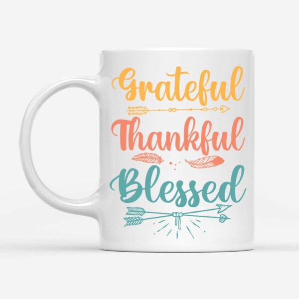 Grateful thankful blessed mug, Christian coffee mugs
