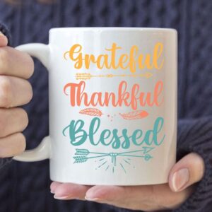 Grateful thankful blessed mug, Christian coffee mugs