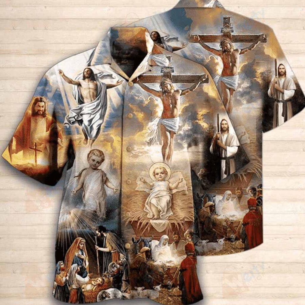 High Quality The Life Of Jesus Hawaiian Shirt – Gift Men Women Days High Quality The Life Of Jesus Hawaiian Shirt – Gift Men Women Days