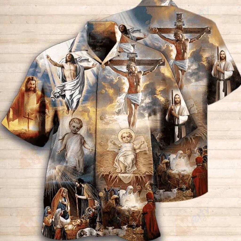 High quality The Life Of Jesus Hawaiian Shirt, Jesus Hawaii Shirt Men, Aloha Shirt High quality The Life Of Jesus Hawaiian Shirt, Jesus Hawaii Shirt Men, Aloha Shirt