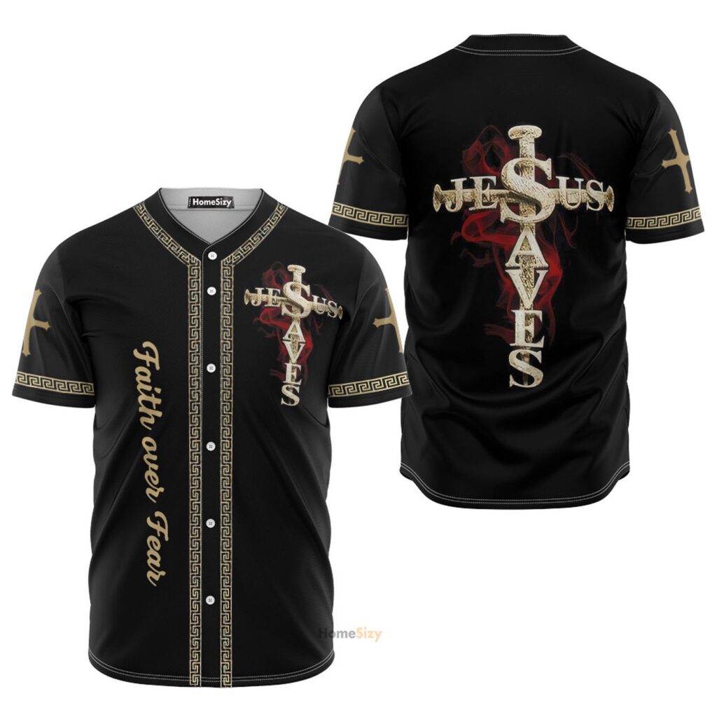 Holiday Jesus Faith Over Fear – Baseball Jersey – Gift Men Women Holiday Jesus Faith Over Fear – Baseball Jersey – Gift Men Women