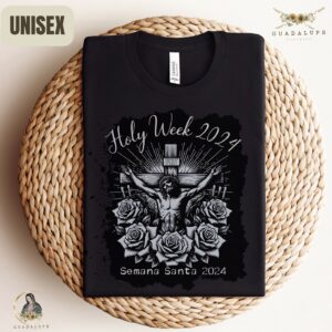 Holy Week Jesus Crucifixion Tee: Catholic Christian Short Sleeve Shirt for Religious & Sentimental Gifts 1