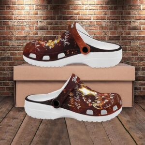 I Can Do All Things Through Christ - Personalized Clogs for Jesus Lovers & Faith Believers