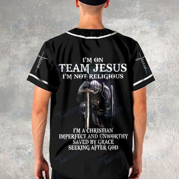 I’m On Team Jesus Baseball Jersey For God – Gift Men Women