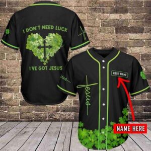 I've Got Jesus Irish Personalized Baseball Jersey - Gift Men Women