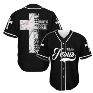 JESUS - ALL I NEED TODAY IS A WHOLE LOT OF JESUS Baseball Tee - Gift Men Women 1
