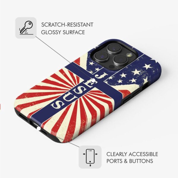 Jesus American Flag phone case