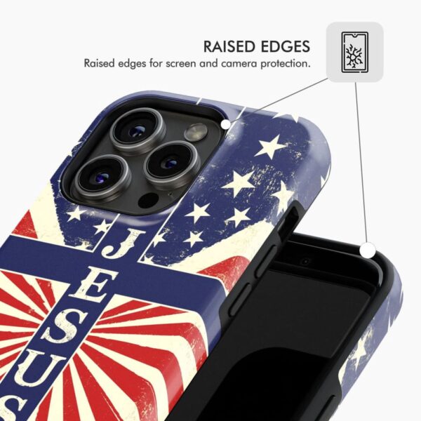 Jesus American Flag phone case