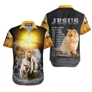 Jesus And Cat My Everything Aloha Hawaiian Shirts For Men & For Women  - Gift Men Women Days