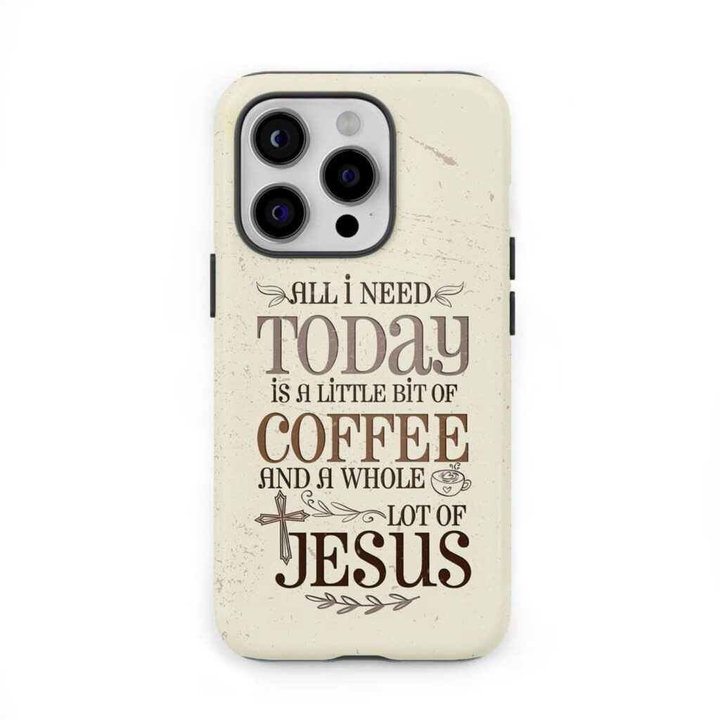 Jesus and coffee phone case, Christian phone cases Jesus and coffee phone case, Christian phone cases