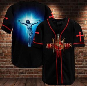 Jesus Baseball Tee Jersey Shirt Printed 3D - Gift Men Women