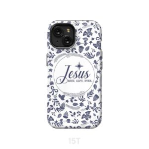 Jesus best gift ever, Christian Christmas phone case 1