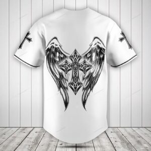Jesus Black And White Baseball Jersey Shirt - Gift Men Women 1