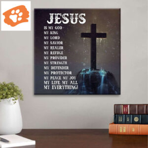Jesus Canvas: Jesus Is My Everything Christian Wall Art Decor