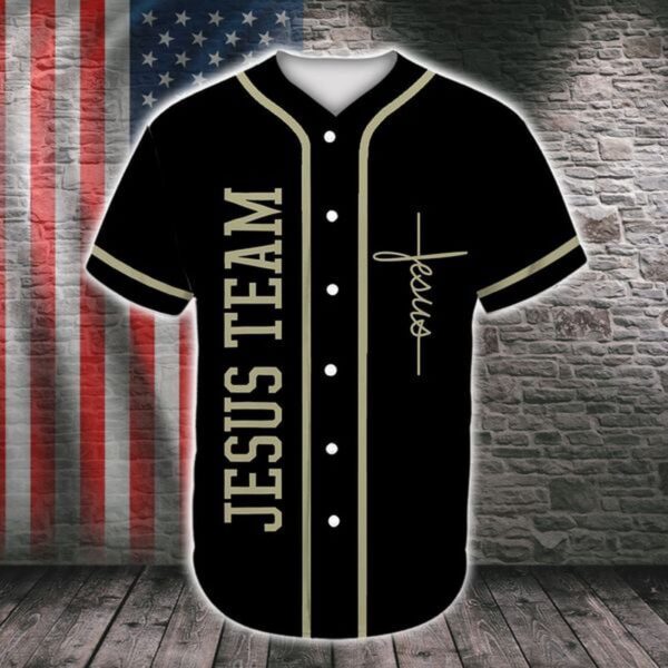 Jesus Christ And The American Veteran Baseball Jersey For God – Gift Men Women