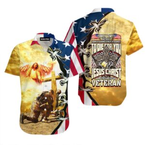Jesus Christ And US Veteran Aloha Hawaiian Shirts  - Gift Men Women Days
