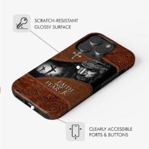 Jesus Christ, Faith Over Fear Phone Case, Christian Phone Cases 1