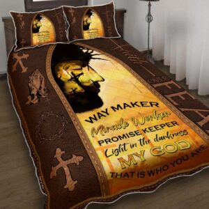 Jesus Christ. Faith Over Fear Quilt Bedding Set