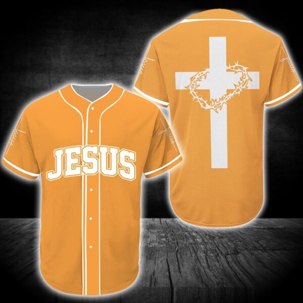 Jesus Cross Baseball Tee Jersey Shirt – Gift Men Women