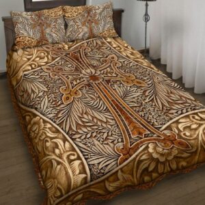 Jesus Cross Quilt Bedding Set
