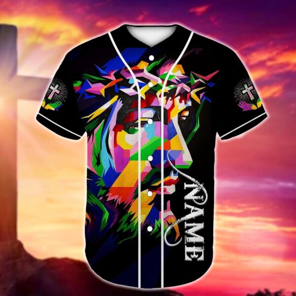 Jesus Faith Colorful Personalized Baseball Jersey – Gift Men Women