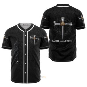 Jesus Faith Over Faith - Baseball Jersey - Gift Men Women