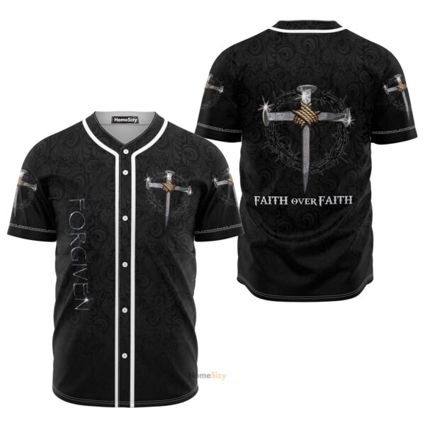 Jesus Faith Over Faith – Baseball Jersey – Gift Men Women