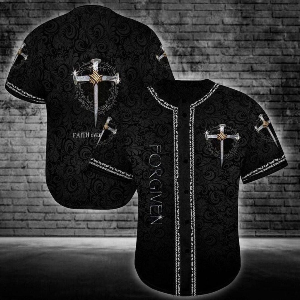 Jesus Forgiven Baseball Jersey – Gift Men Women Jesus Forgiven Baseball Jersey – Gift Men Women