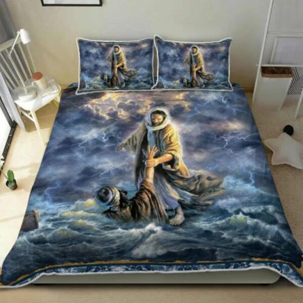 Jesus Gift Savior Quilt Bedding Set
