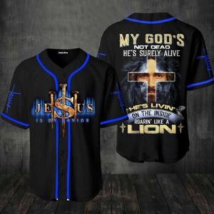 Jesus God Lion Baseball Tee - Gift Men Women