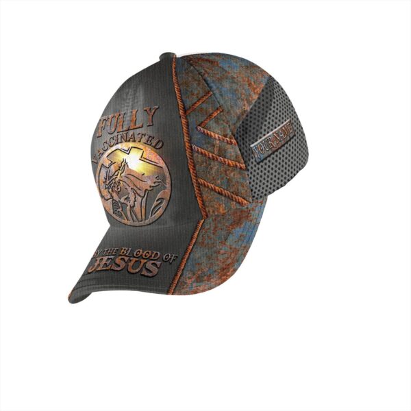 JESUS GOD Personalized Jesus Gift, Fully Vaccinated By The Blood Of Jesus Cap Gift