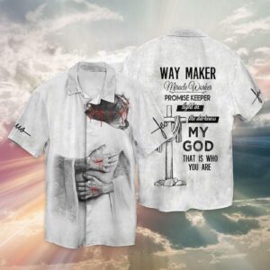 Jesus God Way Maker Miracle Worker Hawaiian Shirts For Men Women  - Gift Men Women Days