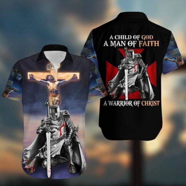 Jesus Hawaiian Shirt A Child Of God A Man Of Faith A Warrior Of Christ Hawaii Shirt Jesus Aloha Shirt 2025