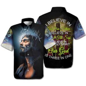 Jesus Hawaiian Shirt I Believe In God Our Father I Believe In Christ The Son Hawaii Shirt Jesus Aloha Shirt 2025