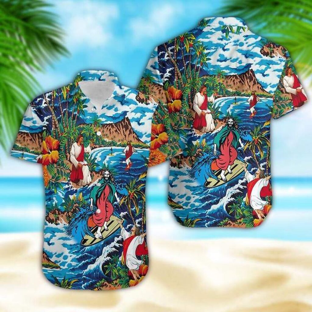 Jesus Hawaiian Shirt Jesus Surfing On Island Hawaii Shirt Jesus Aloha Shirt Christian Apparel 2025 Jesus Hawaiian Shirt Jesus Surfing On Island Hawaii Shirt Jesus Aloha Shirt Christian Apparel 2025