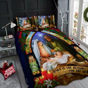 Jesus Is Gift Reason For Gift Season Quilt Bedding Set