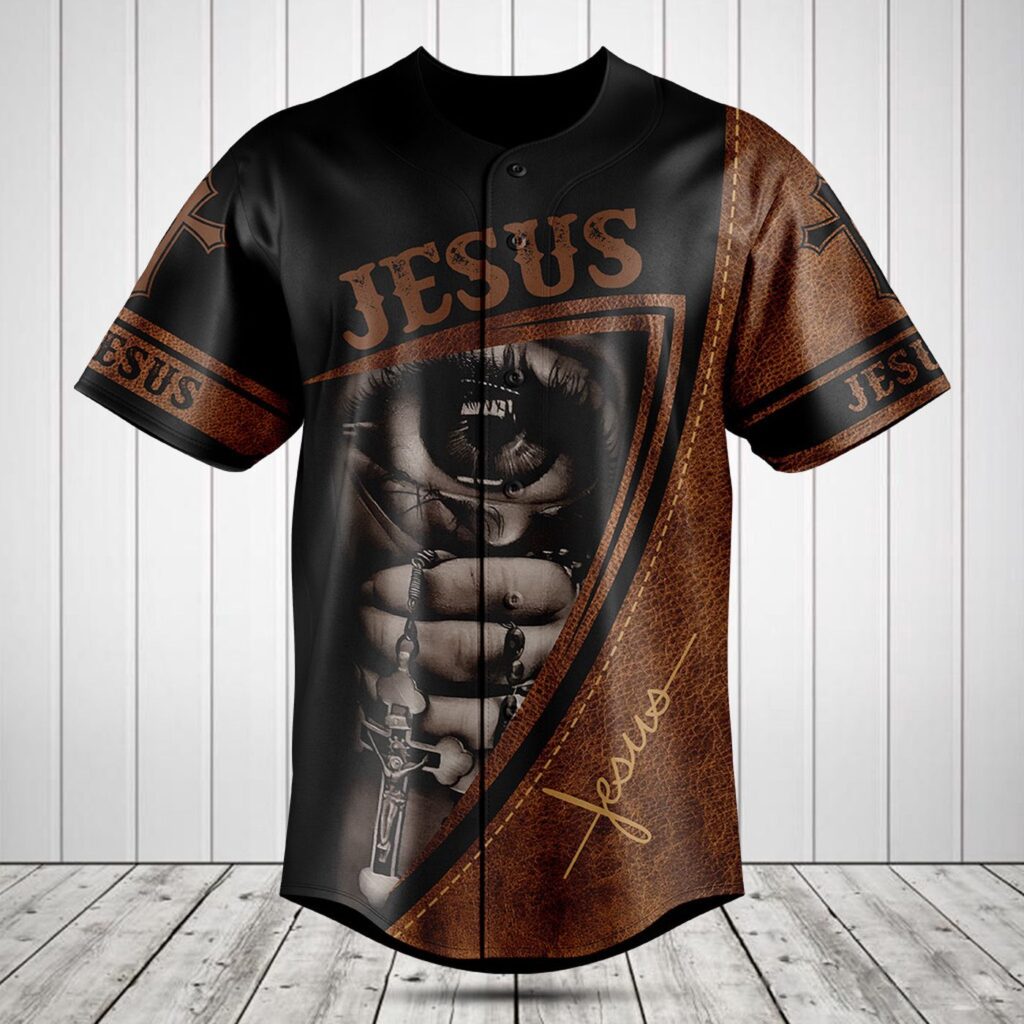 Jesus Is My Everything Leather 3D Baseball Jersey Shirt – Gift Men Women Jesus Is My Everything Leather 3D Baseball Jersey Shirt – Gift Men Women
