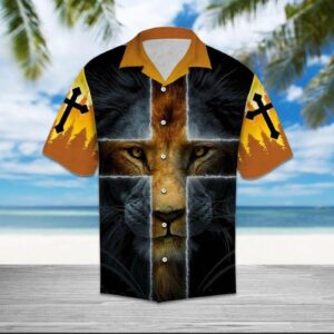 Jesus Is My God Lion Hawaiian Shirt For Men & Women   - Gift Men Women Days
