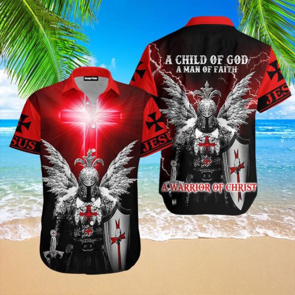 Jesus Is My Savior Knight Christian A Warrior Of Christ Hawaii Shirts  – Gift Men Women Days