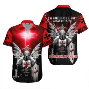 Jesus Is My Savior Knight Christian A Warrior Of Christ Hawaii Shirts  - Gift Men Women Days