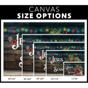 Jesus Is The Reason For The Season Christmas Wall Art Canvas 1