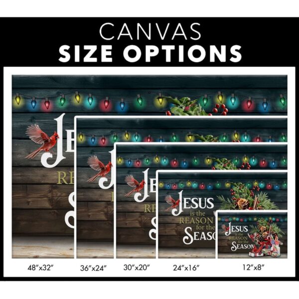Jesus Is The Reason For The Season Christmas Wall Art Canvas