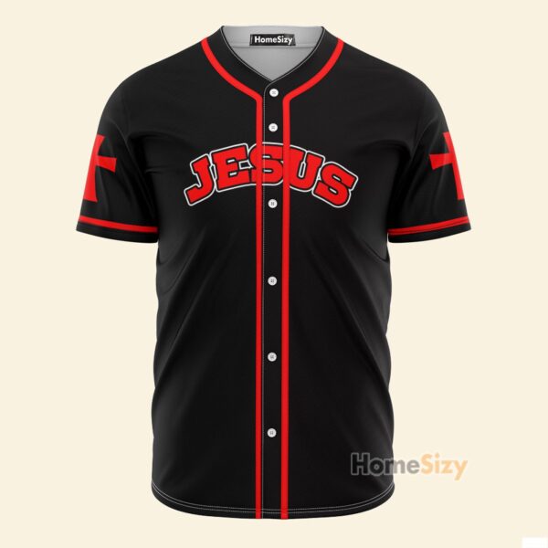 Jesus King Born As A Baby Black Red – Baseball Jersey – Gift Men Women